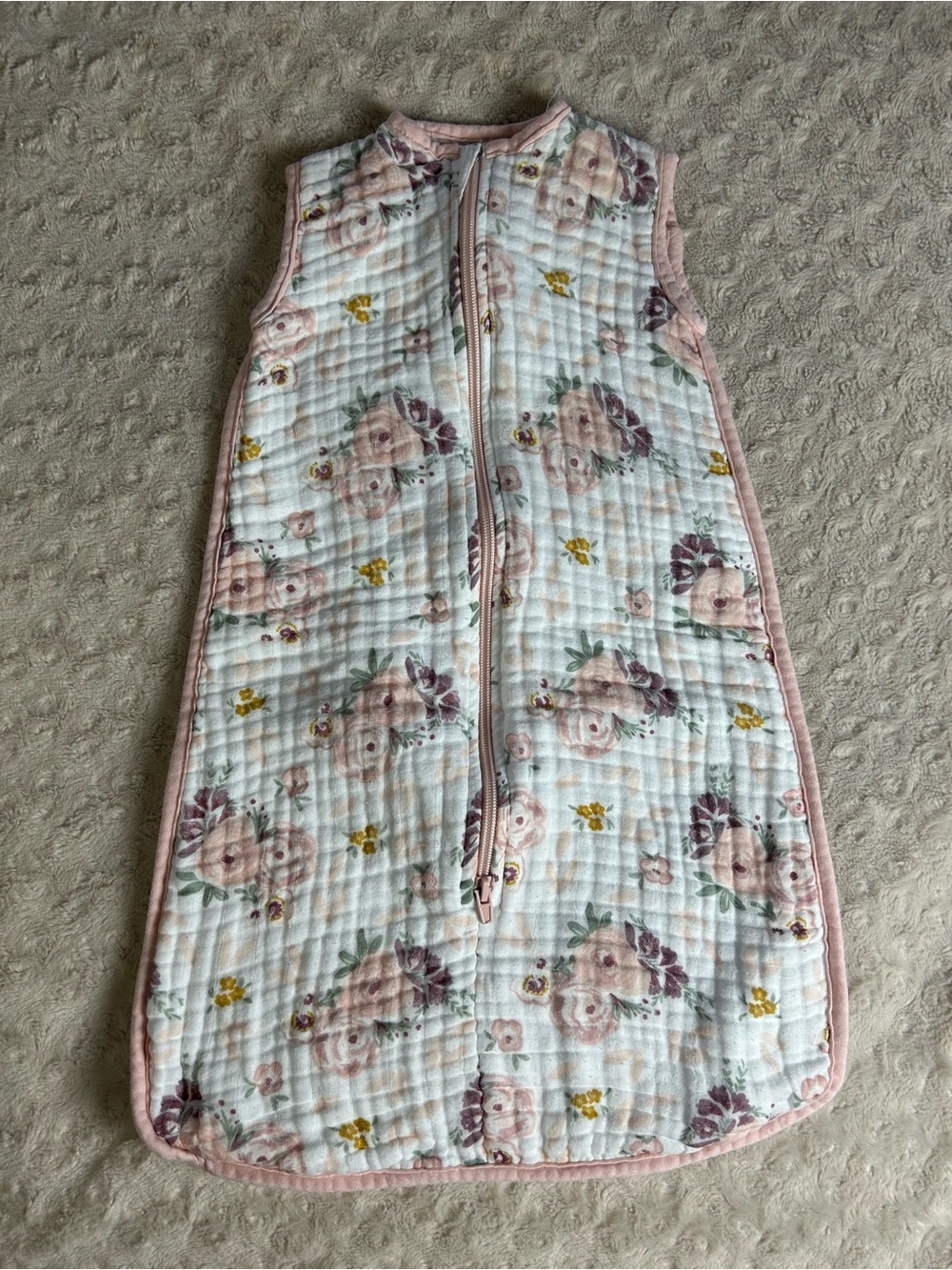 Chick Pea Muslin SleepSack Gown Floral Size 0-3 Months